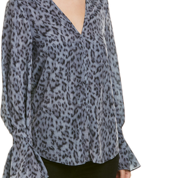 Joie Tops - NWT Joie Laticia Caviar Animal Print Blouse